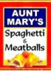 Dollhouse Miniature Aunt Mary's Spaghetti & Meatballs -  Can